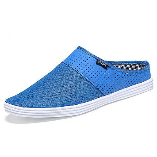 Men's Shoes Tulle Outdoor / Casual Clogs & Mules Outdoor / Casual Flat Heel Slip-on Black / Blue / Yellow / White / Gray  